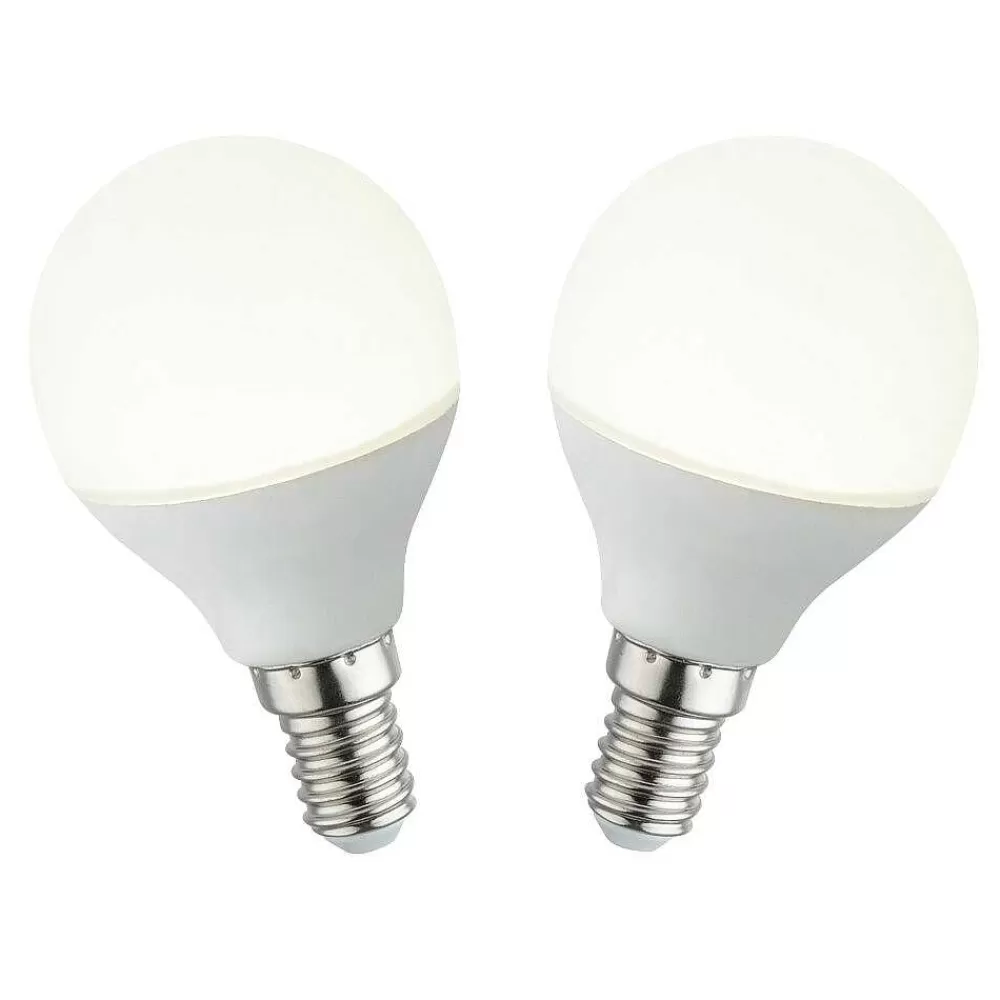 Luminaires Globo Lighting Globo Lot De 2 Led E14 4,9 Watt 470 Lumen 4000 Kelvin