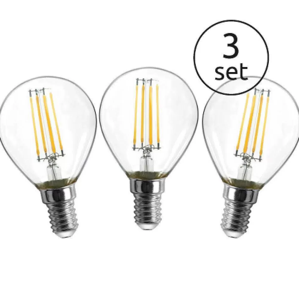 Luminaires Globo Lighting Globo Set De 3 Led E27 4 Watt 3000 Kelvin 400 Lumen