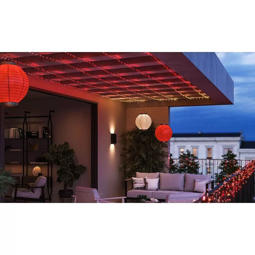 Luminaires Philips Guirlande Philips Hue Festavia Led Noir, 500 Lumieres, Changeur De Couleurs