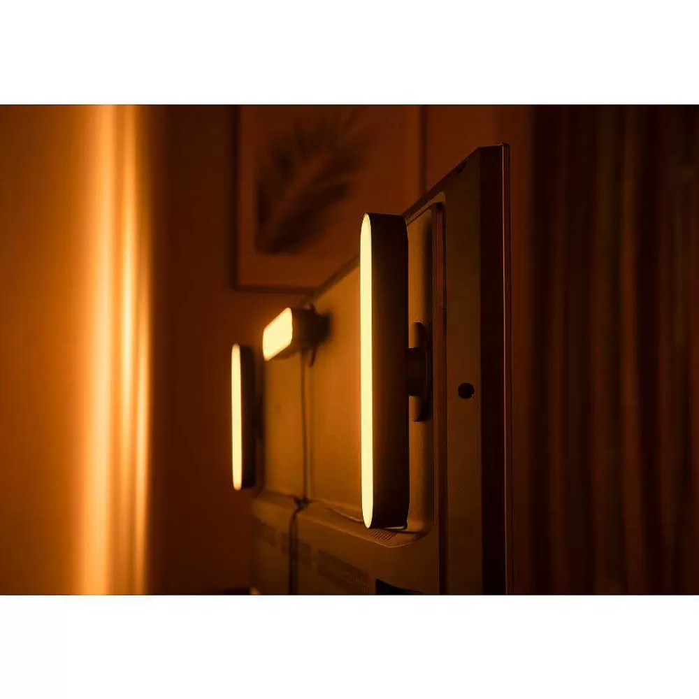 Luminaires Philips Kit De Base Double Philips Hue Ambiance White & Color Play Lightbar Led Noir, 2 Lumieres, Changeur De Couleurs