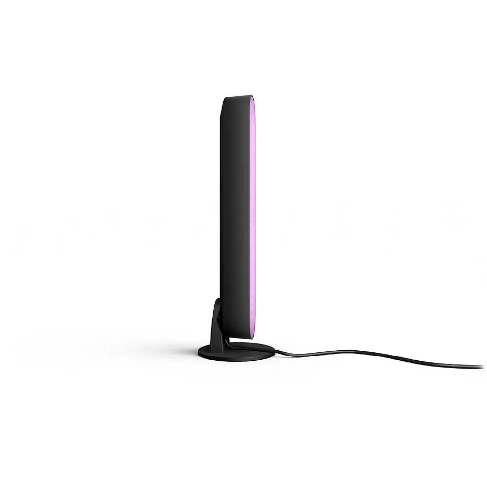 Luminaires Philips Kit De Base Double Philips Hue Ambiance White & Color Play Lightbar Led Noir, 2 Lumieres, Changeur De Couleurs
