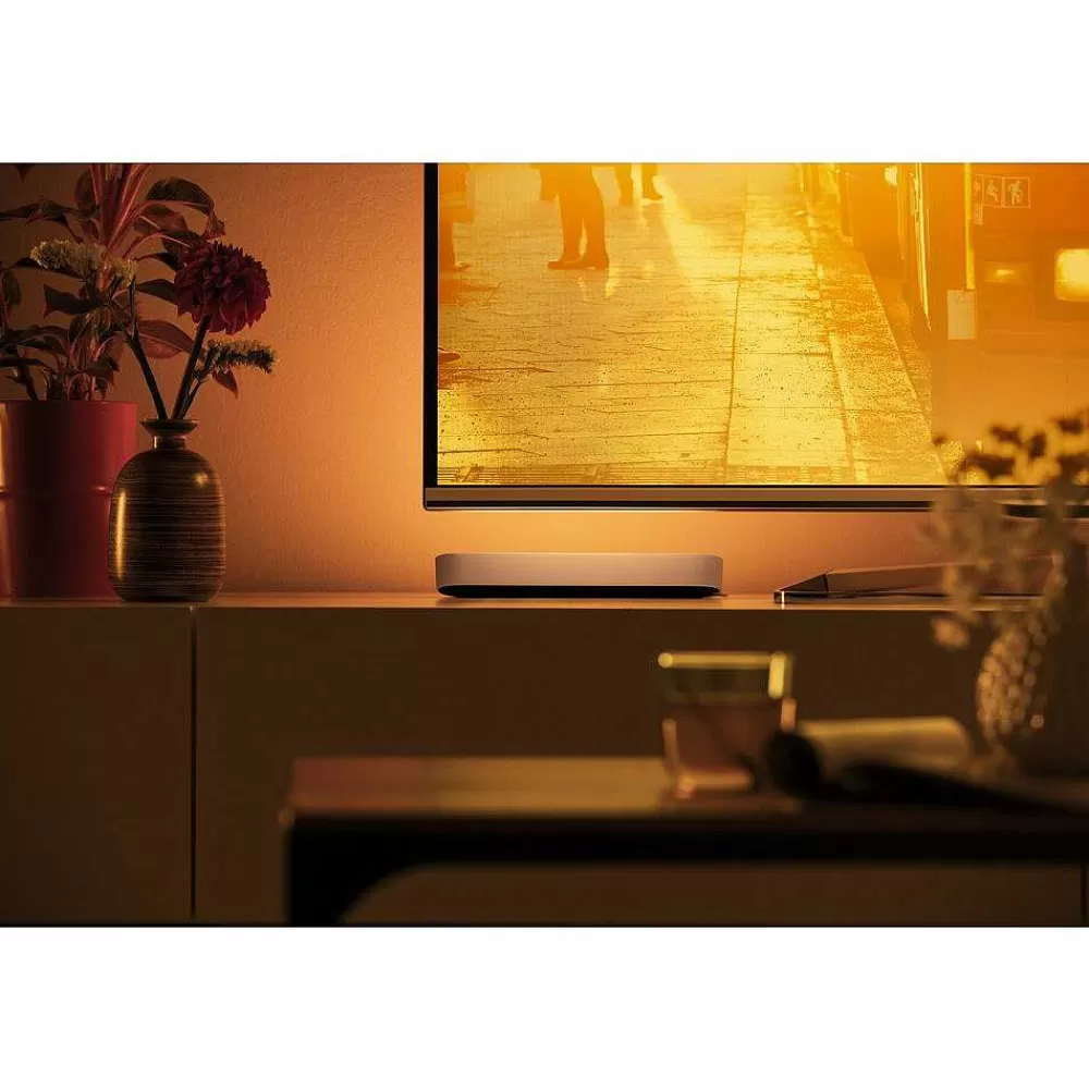 Luminaires Philips Kit De Base Double Philips Hue Ambiance White & Color Play Lightbar Led Noir, Blanc, 2 Lumieres, Changeur De Couleurs