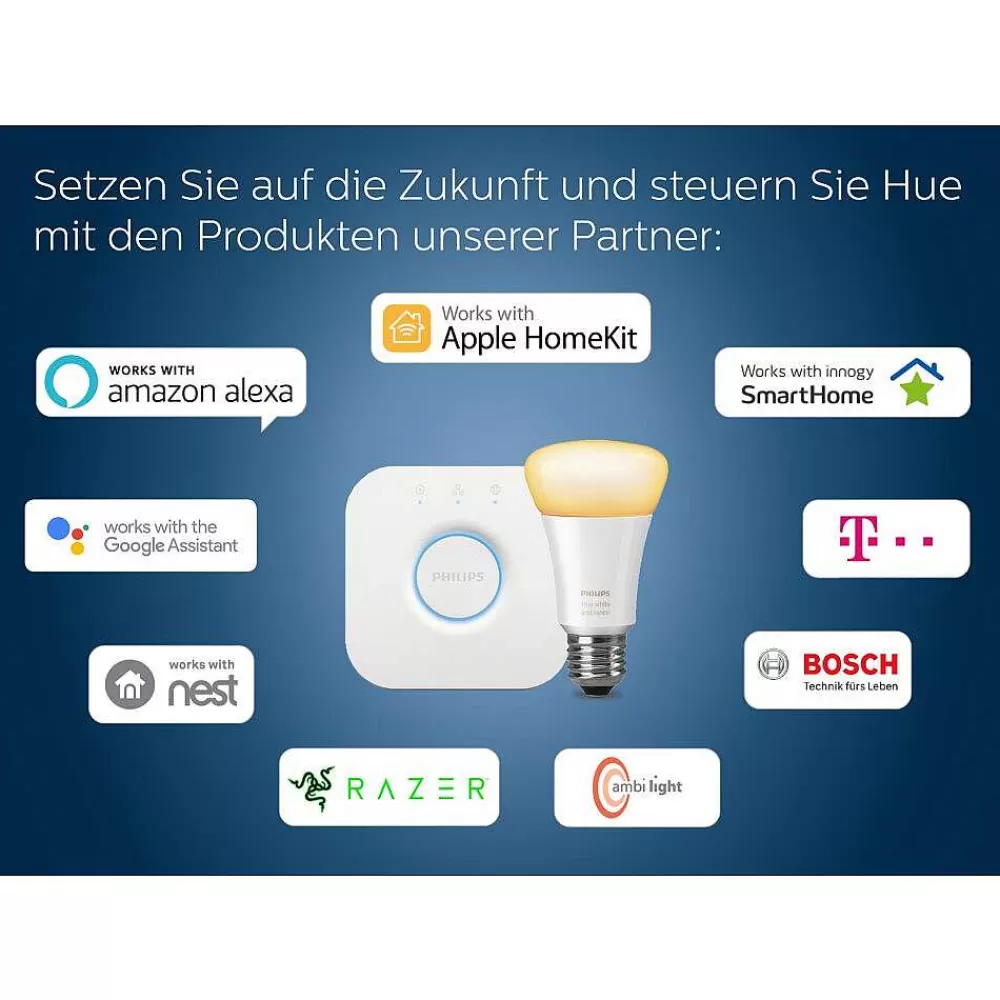 Luminaires Philips Kit De Base Philips Hue Ambiance White & Color Lightstrip Plus Led, 1 Lumiere, Changeur De Couleurs
