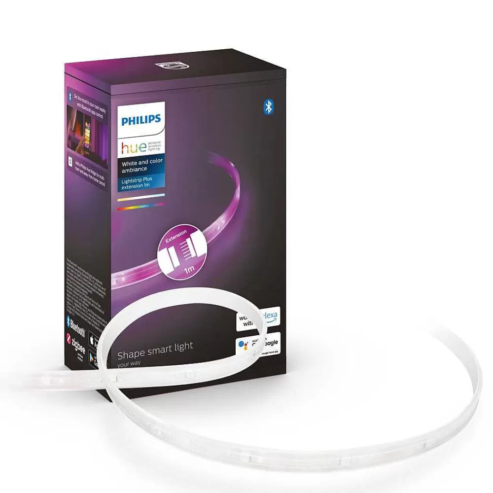Luminaires Philips Kit D'Extension Philips Hue Ambiance White & Color Lightstrip Plus Led, 1 Lumiere, Changeur De Couleurs