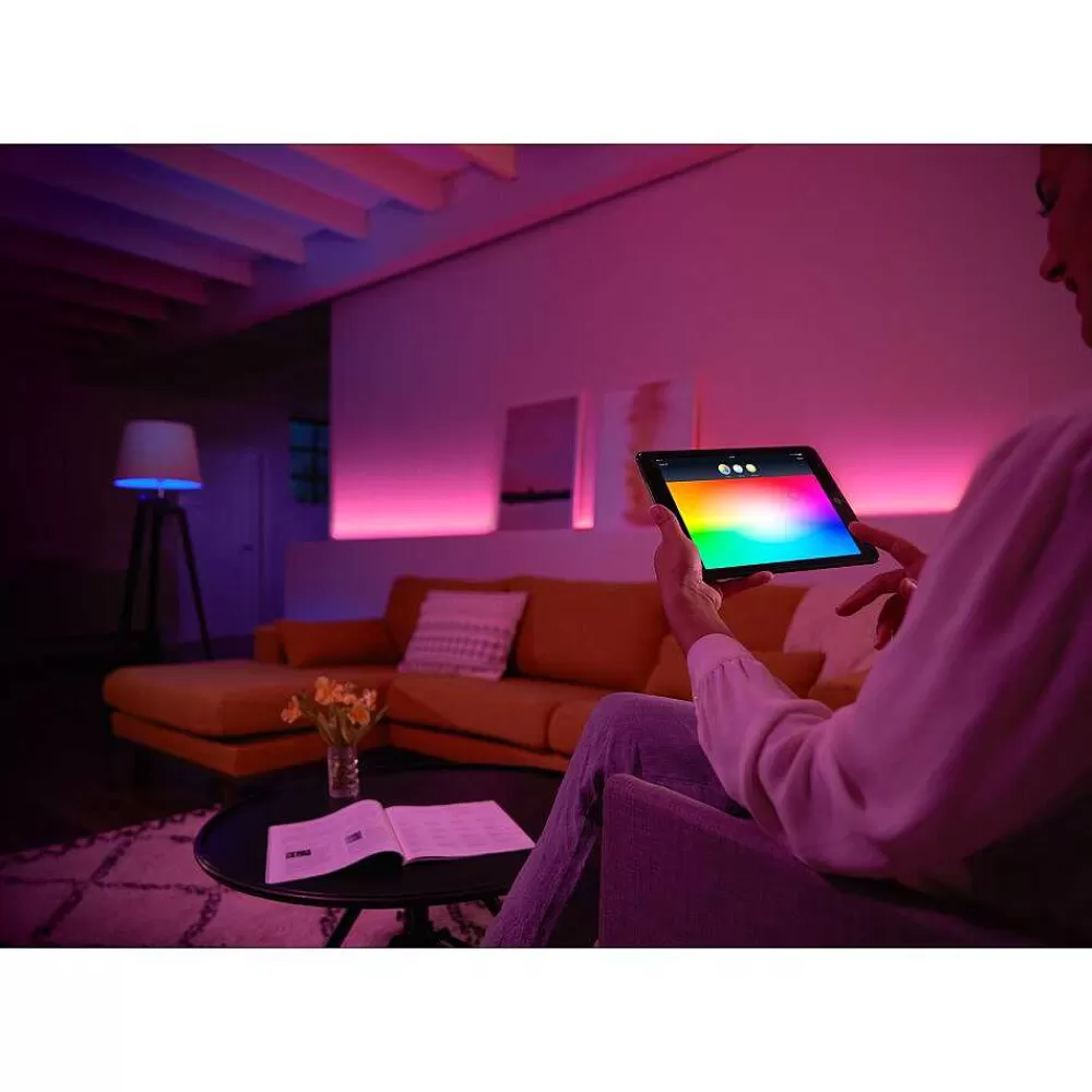 Luminaires Philips Kit D'Extension Philips Hue Ambiance White & Color Lightstrip Plus Led, 1 Lumiere, Changeur De Couleurs