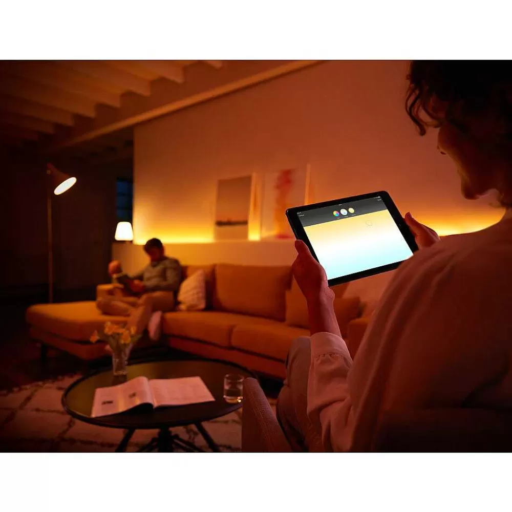 Luminaires Philips Kit D'Extension Philips Hue Ambiance White & Color Lightstrip Plus Led, 1 Lumiere, Changeur De Couleurs