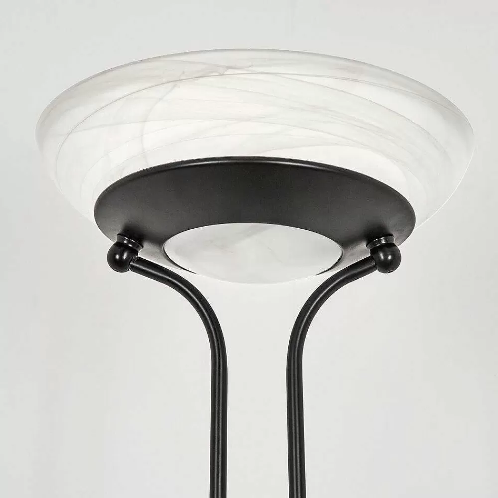 hofstein Lampadaire Biot Led Noir, 2 Lumieres