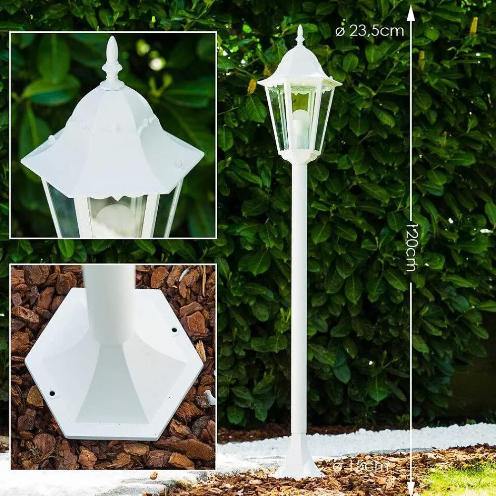 hofstein Lampadaire Exterieur Bristol Blanc, 1 Lumiere