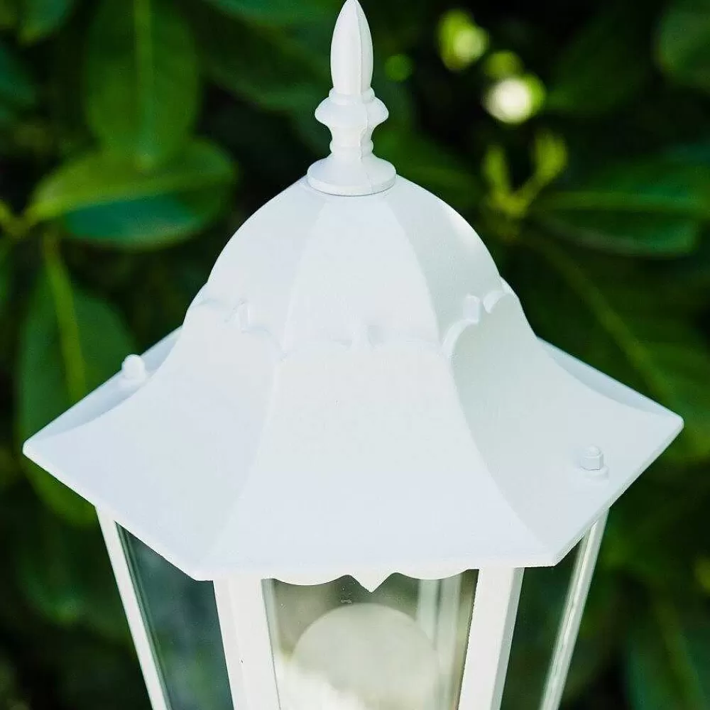 hofstein Lampadaire Exterieur Bristol Blanc, 1 Lumiere