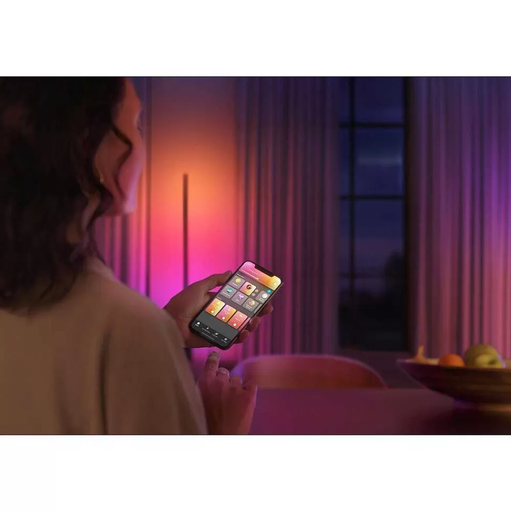 Luminaires Philips Lampadaire Philips Hue Gradient Signe Led Noir, 1 Lumiere