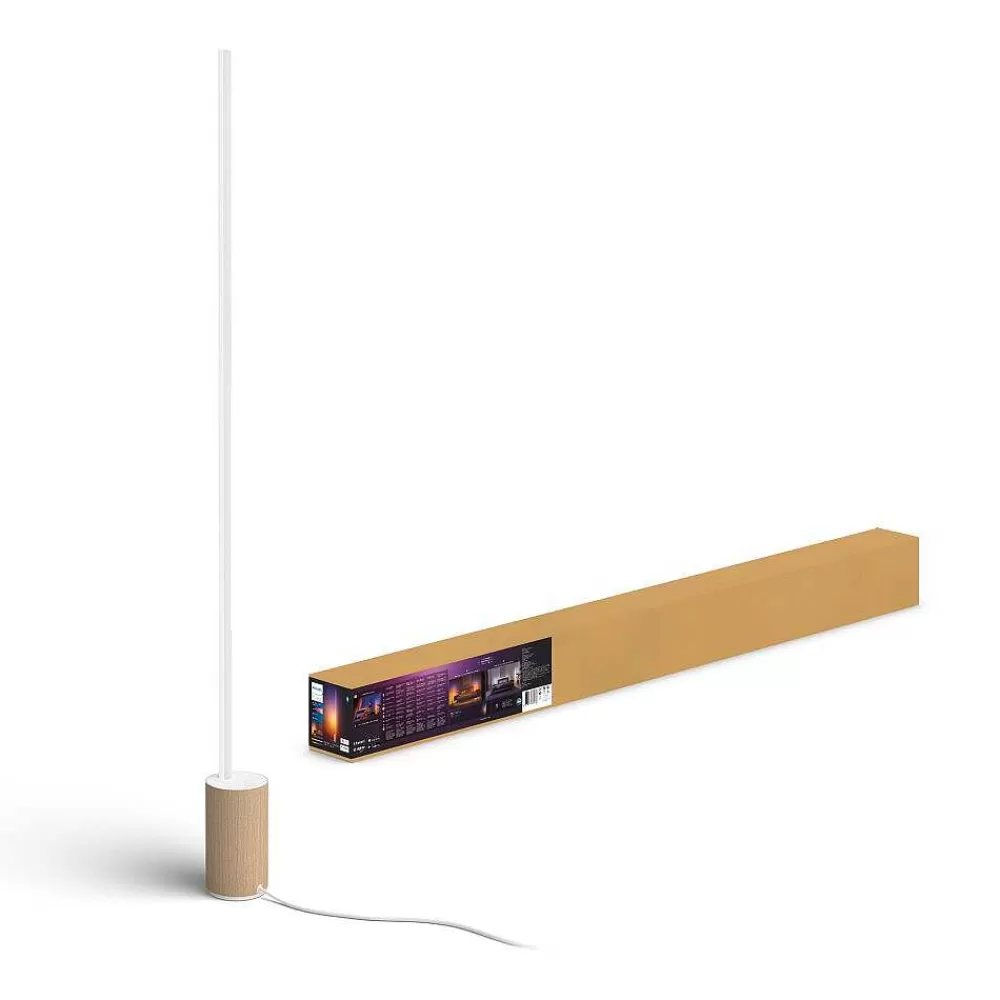 Luminaires Philips Lampadaire Philips Hue Gradient Signe Oak Led Ecru, Blanc, 1 Lumiere