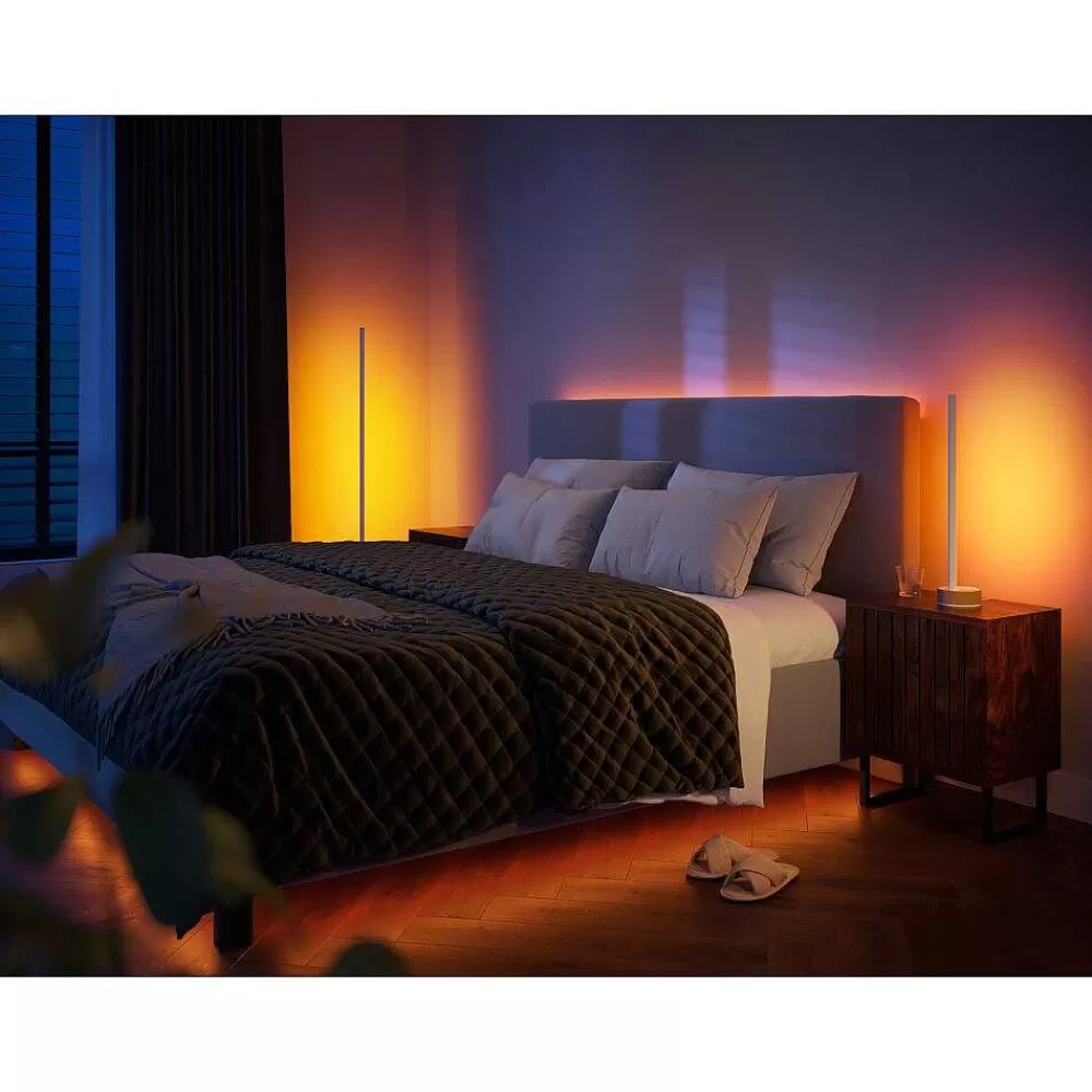 Luminaires Philips Lampadaire Philips Hue Gradient Signe Oak Led Ecru, Blanc, 1 Lumiere
