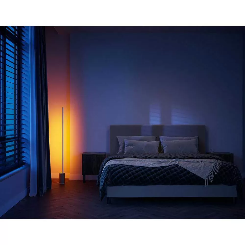 Luminaires Philips Lampadaire Philips Hue Gradient Signe Oak Led Ecru, Blanc, 1 Lumiere