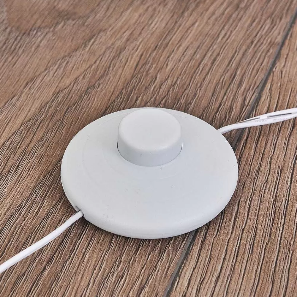 hofstein Lampadaire Tumba Led Blanc, 1 Lumiere, Telecommandes, Changeur De Couleurs