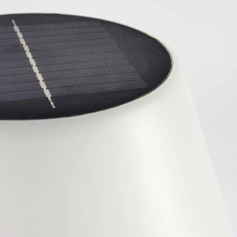 hofstein Lampe A Poser Alcudia Solar Led Nickel Mat, 10 Lumieres