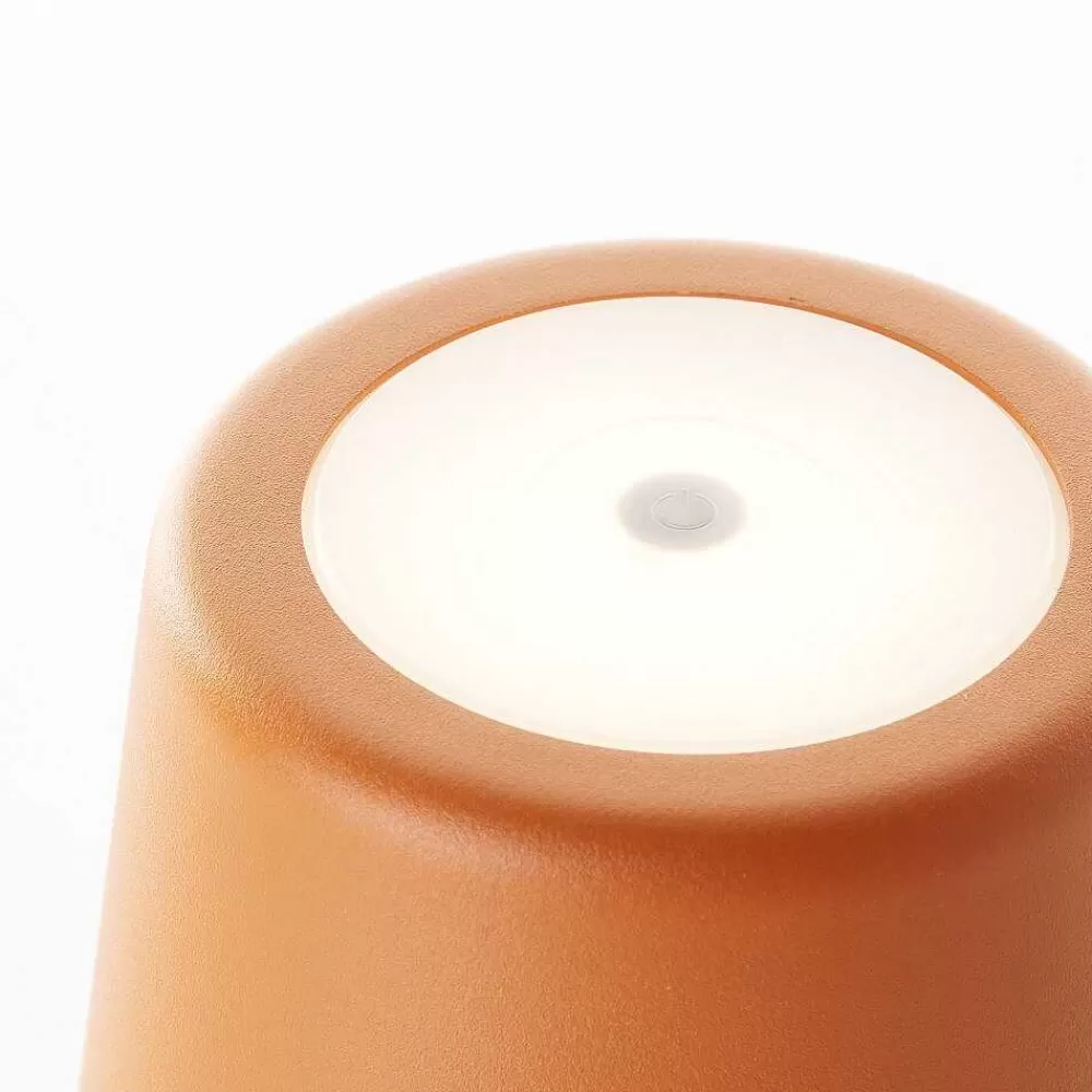Luminaires Brilliant Lampe A Poser Brilliant Kaami Led Orange, 1 Lumiere