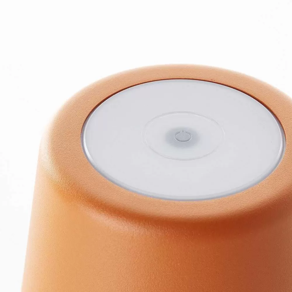 Luminaires Brilliant Lampe A Poser Brilliant Kaami Led Orange, 1 Lumiere