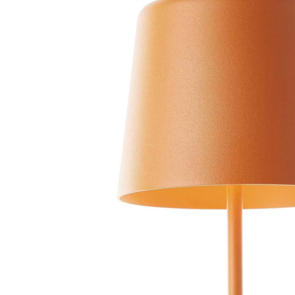 Luminaires Brilliant Lampe A Poser Brilliant Kaami Led Orange, 1 Lumiere