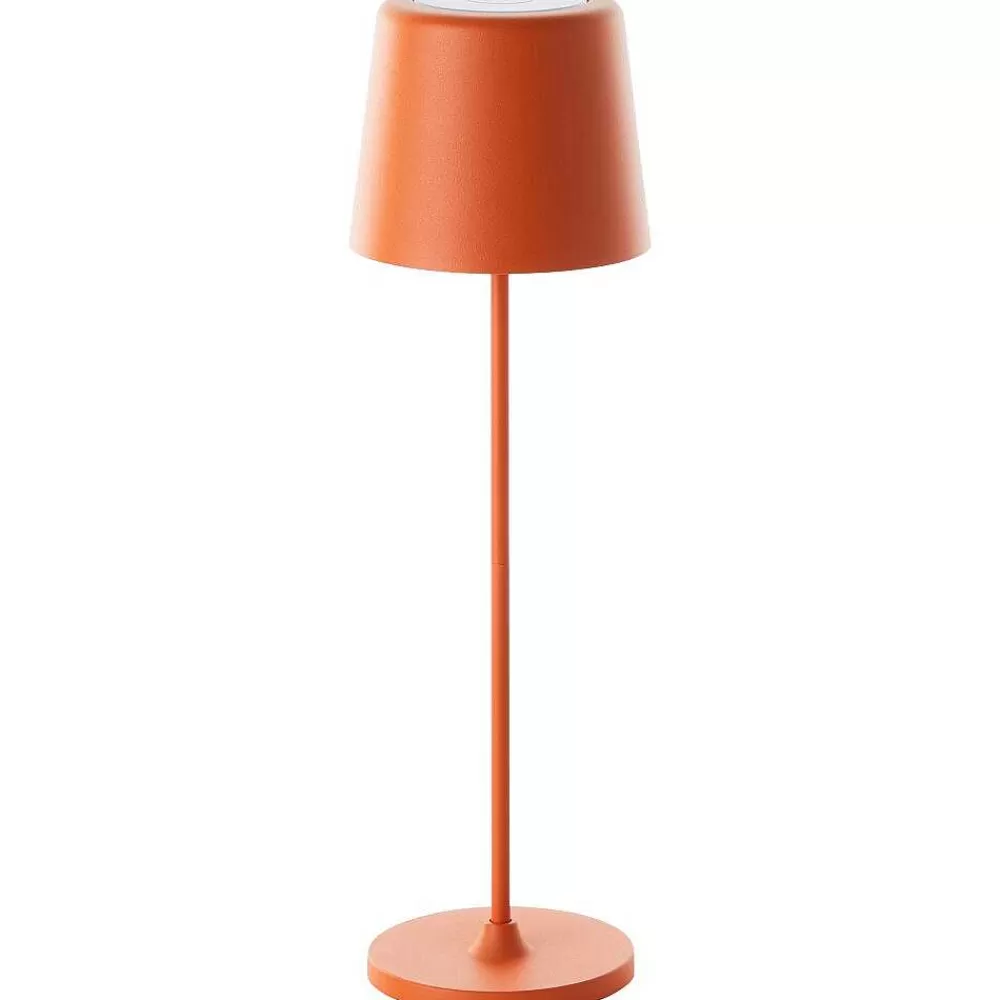Luminaires Brilliant Lampe A Poser Brilliant Kaami Led Orange, 1 Lumiere