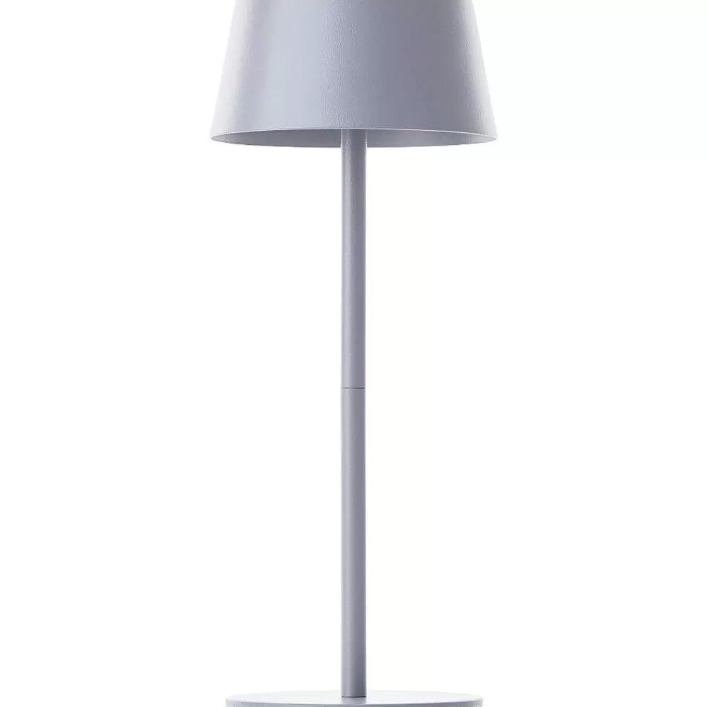 Luminaires Brilliant Lampe A Poser Brilliant Picco Led Gris, 1 Lumiere