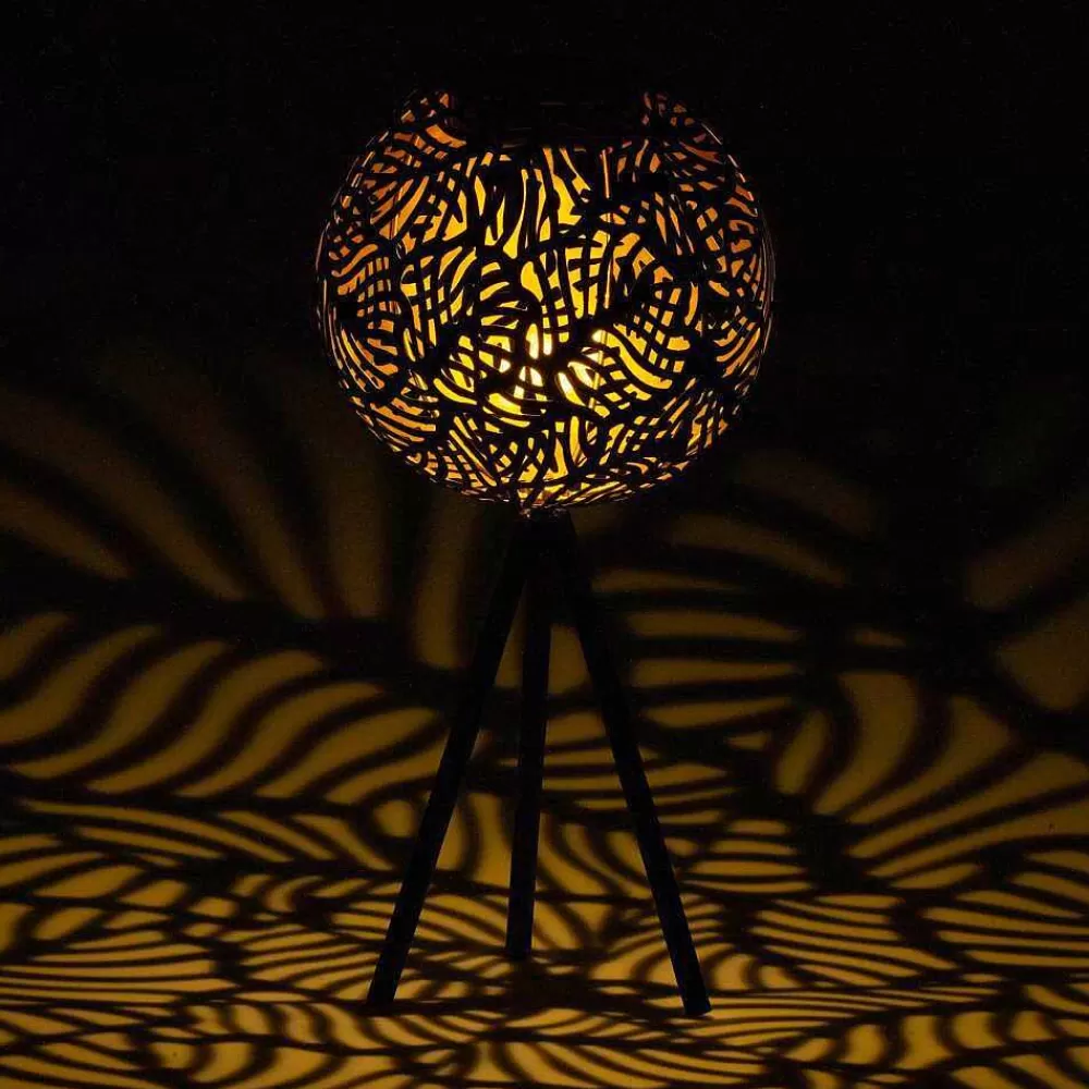 Luminaires Eglo Lampe A Poser Eglo Z_Solar Led Or, Noir, 1 Lumiere