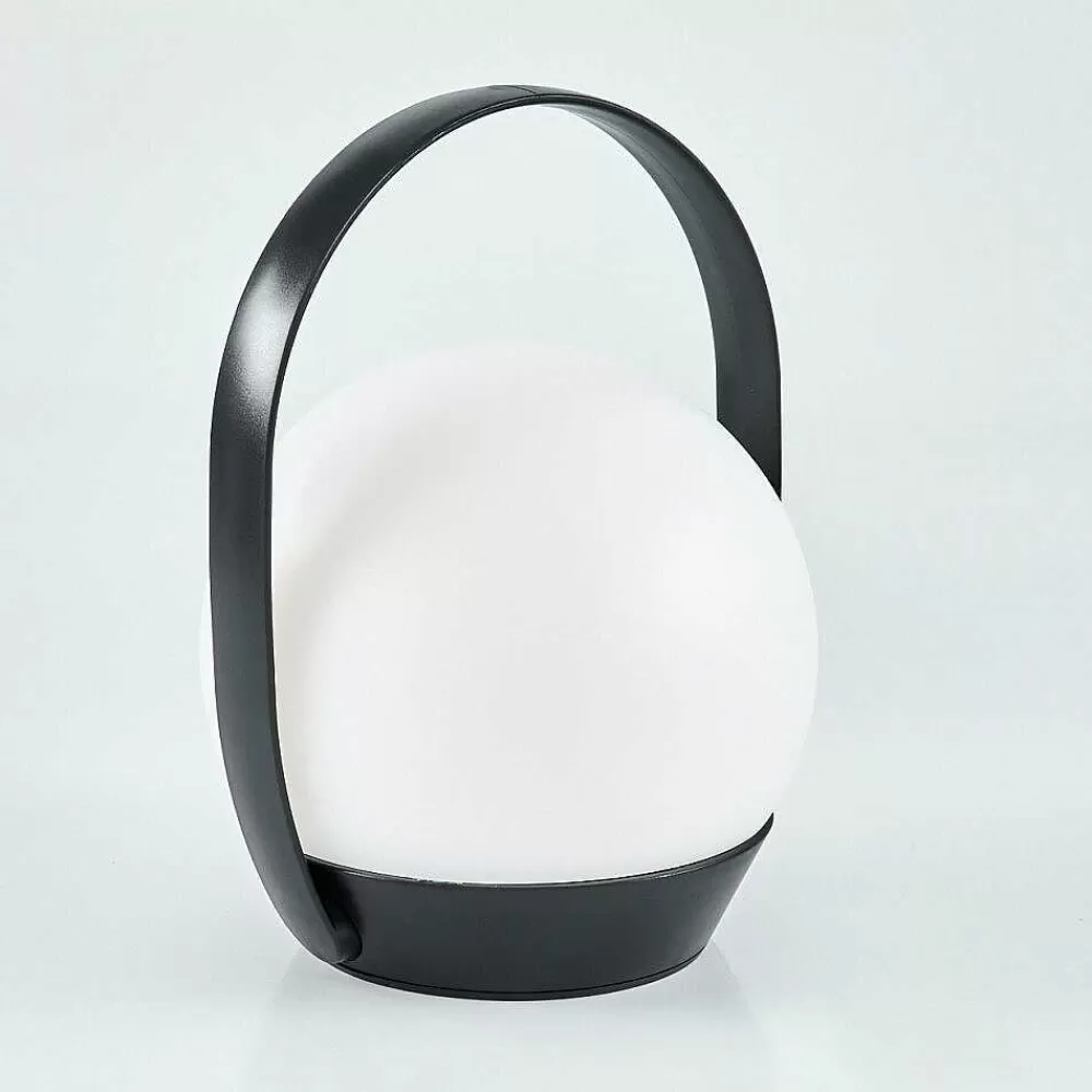 hofstein Lampe A Poser Fair Led Noir, 1 Lumiere, Changeur De Couleurs