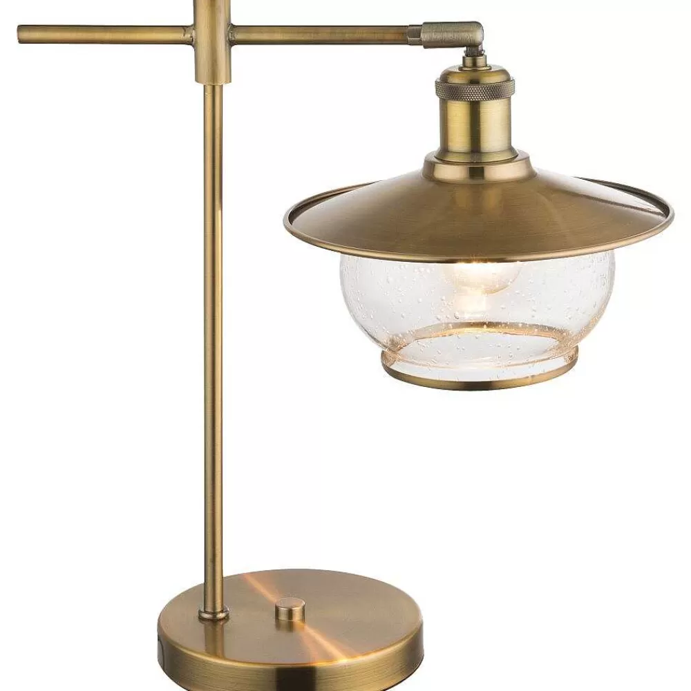 Luminaires Globo Lighting Lampe A Poser Globo Nevis Bronze, 1 Lumiere