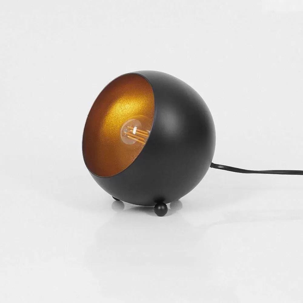 hofstein Lampe A Poser Hajo Noir Dore, 1 Lumiere