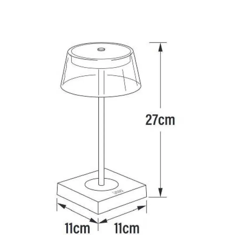 Luminaires Konstsmide Lampe A Poser Konstsmide Scilla Led Noir, 1 Lumiere