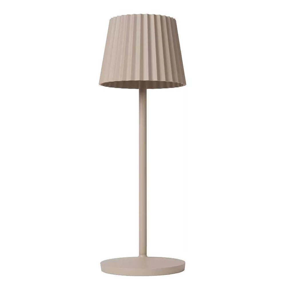 Luminaires Lucide Lampe A Poser Lucide Justine Led Beige, 1 Lumiere