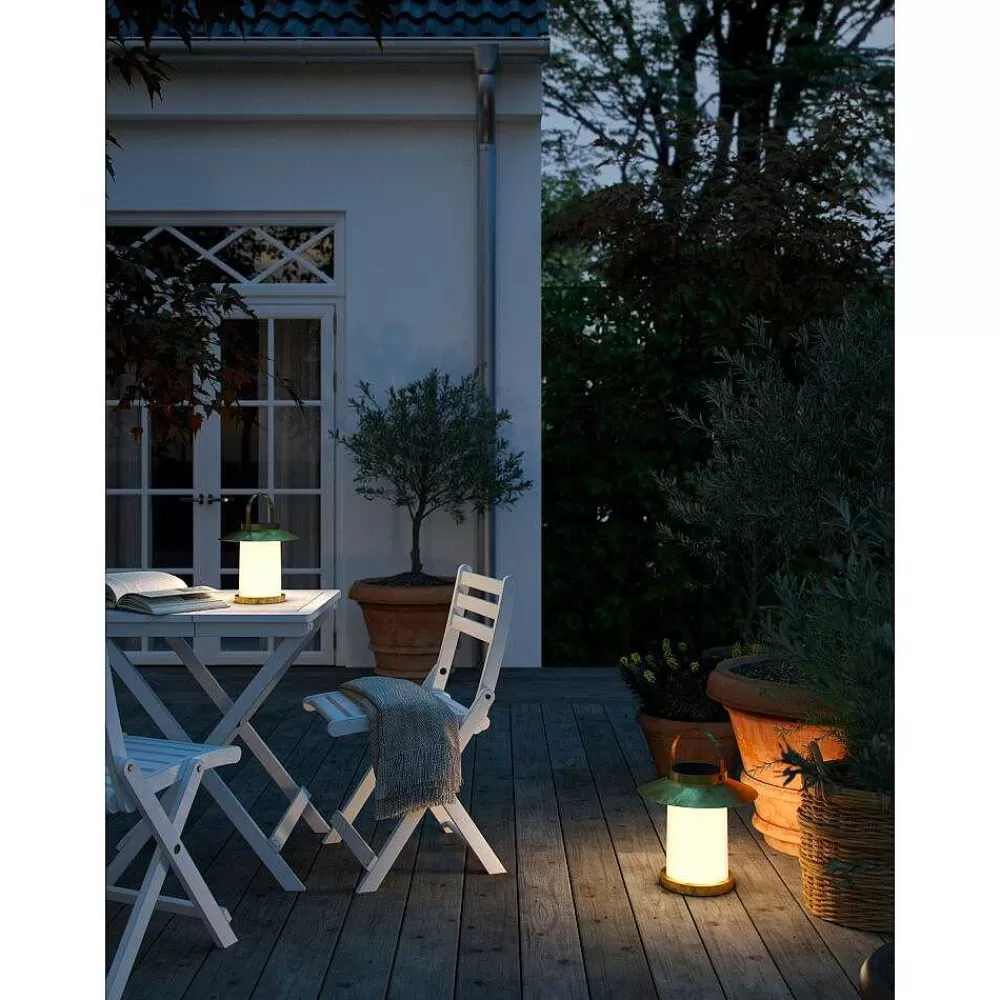 Luminaires Nordlux Lampe A Poser Nordlux Temple Led Laiton, 1 Lumiere