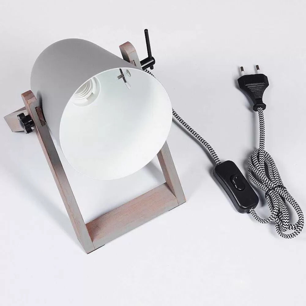 hofstein Lampe A Poser Novilly Bois Clair, 1 Lumiere