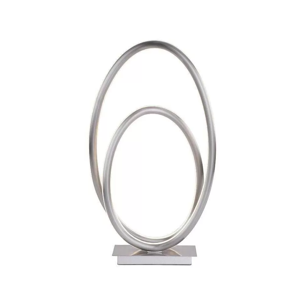 Paul Neuhaus Q-Serie Lampe A Poser Paul Neuhaus Q-Nevio Led Nickel Mat, 1 Lumiere, Telecommandes