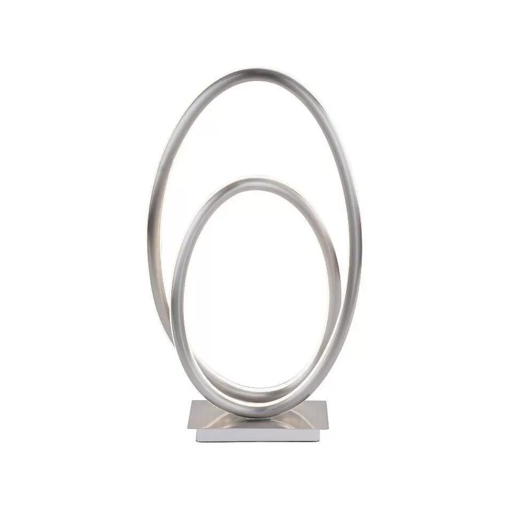 Paul Neuhaus Q-Serie Lampe A Poser Paul Neuhaus Q-Nevio Led Nickel Mat, 1 Lumiere, Telecommandes