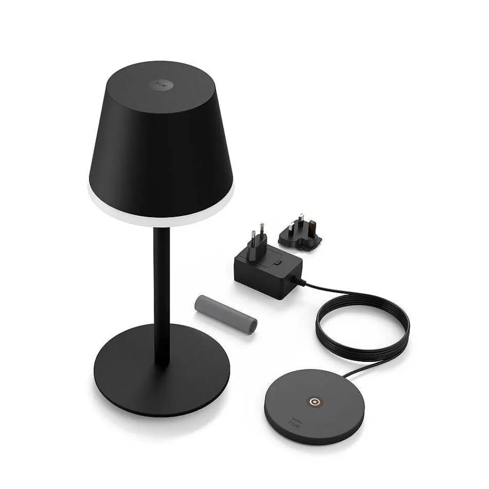 Luminaires Philips Lampe A Poser Philips Hue Go Led Gris, Noir, 1 Lumiere, Changeur De Couleurs