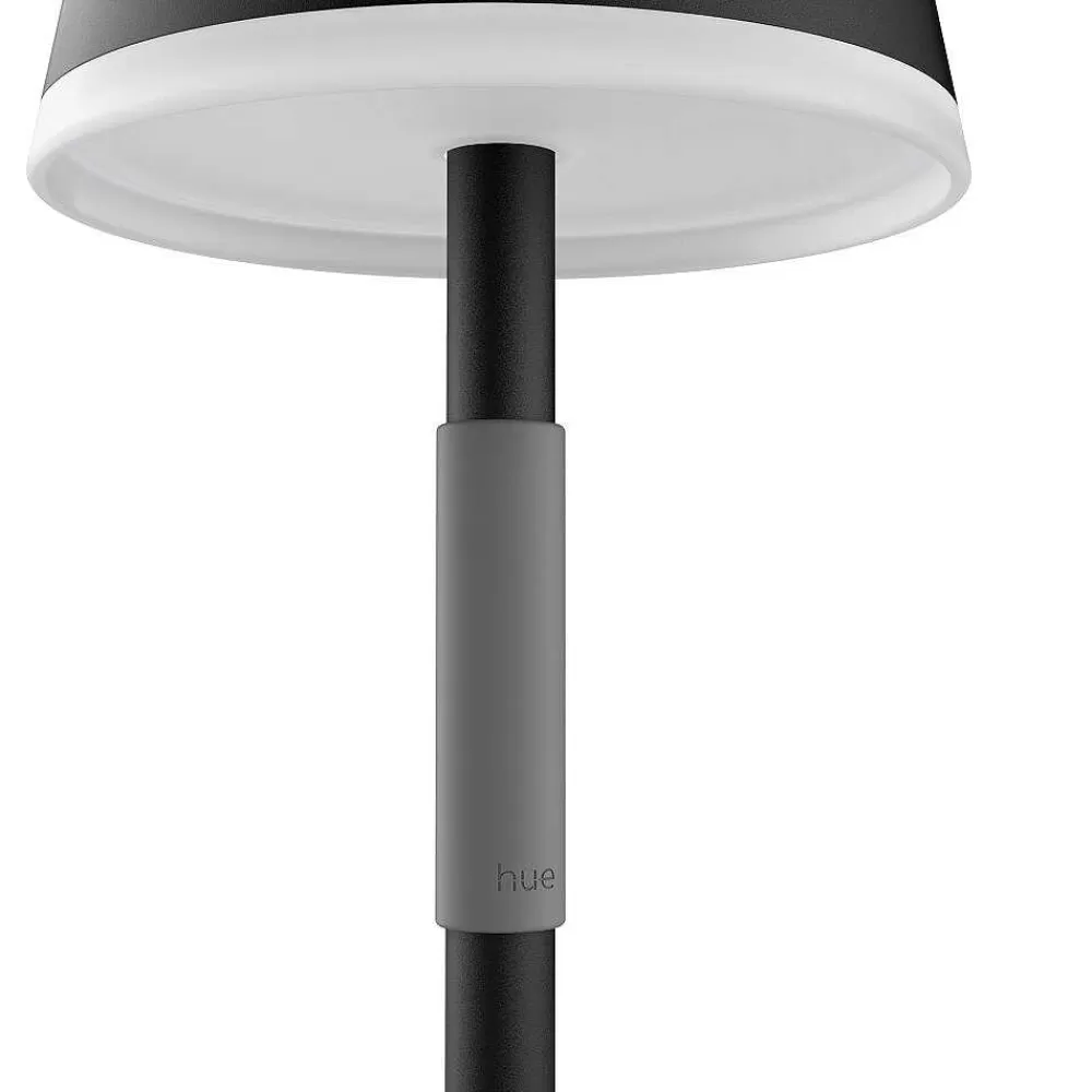 Luminaires Philips Lampe A Poser Philips Hue Go Led Gris, Noir, 1 Lumiere, Changeur De Couleurs