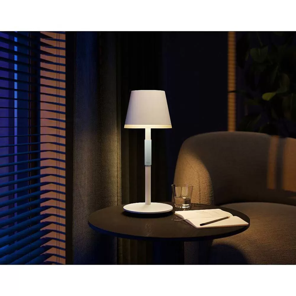Luminaires Philips Lampe A Poser Philips Hue Go Led Vert, Blanc, 1 Lumiere, Changeur De Couleurs