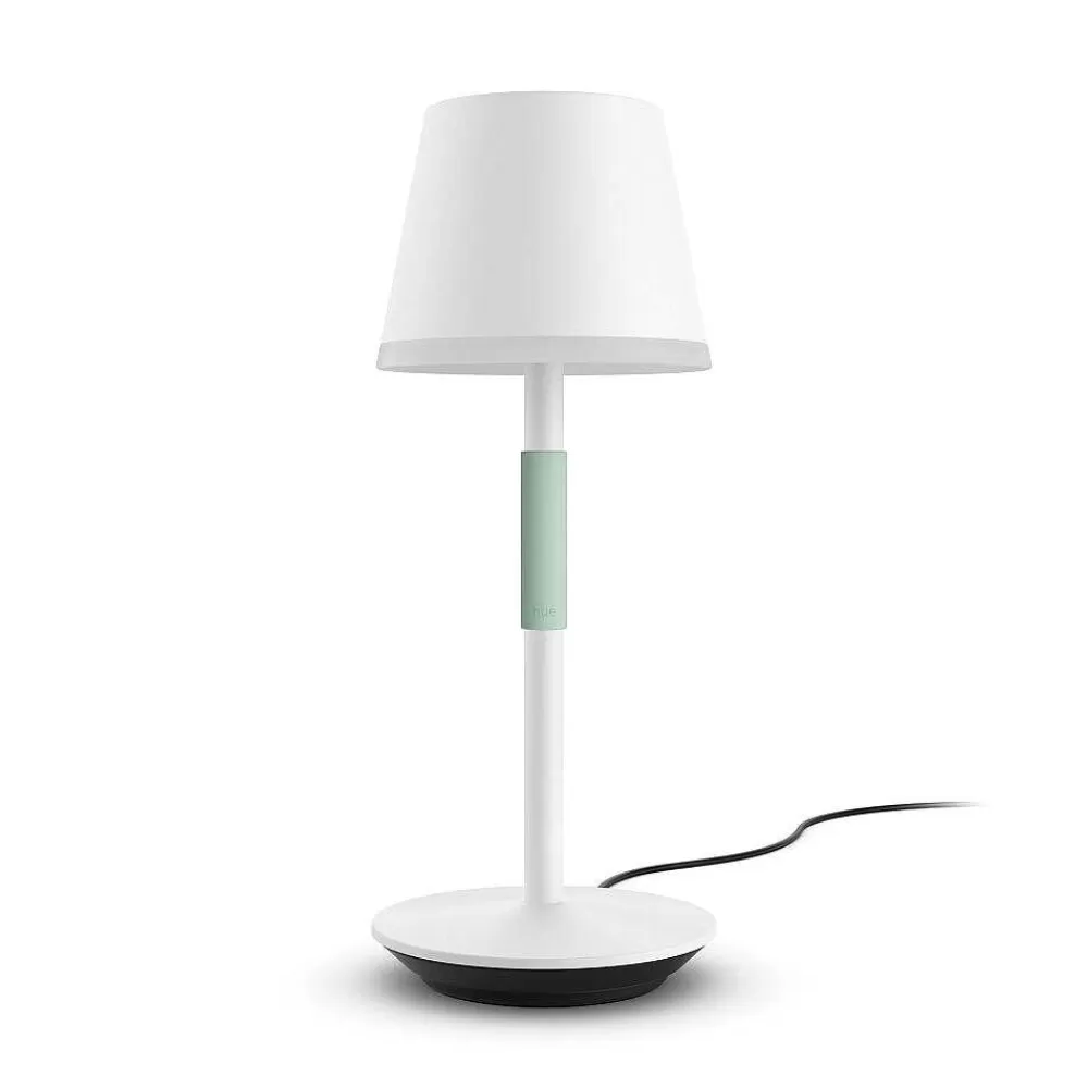 Luminaires Philips Lampe A Poser Philips Hue Go Led Vert, Blanc, 1 Lumiere, Changeur De Couleurs
