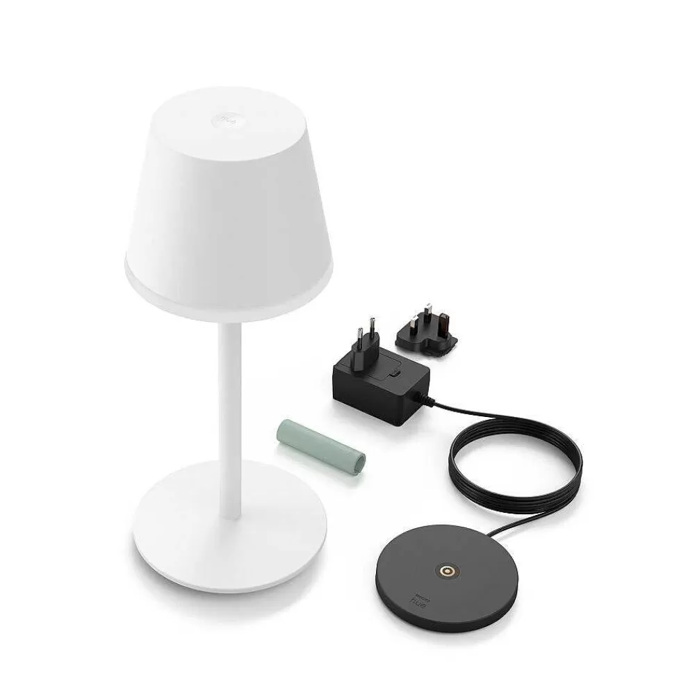 Luminaires Philips Lampe A Poser Philips Hue Go Led Vert, Blanc, 1 Lumiere, Changeur De Couleurs