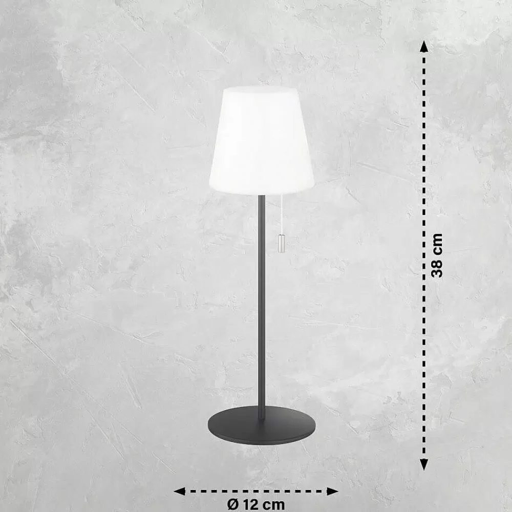 SCHÖNER WOHNEN-Kollektion Lampe A Poser Schoner Wohnen-Kollektion Talent Led Anthracite, 1 Lumiere, Telecommandes, Changeur De Couleurs