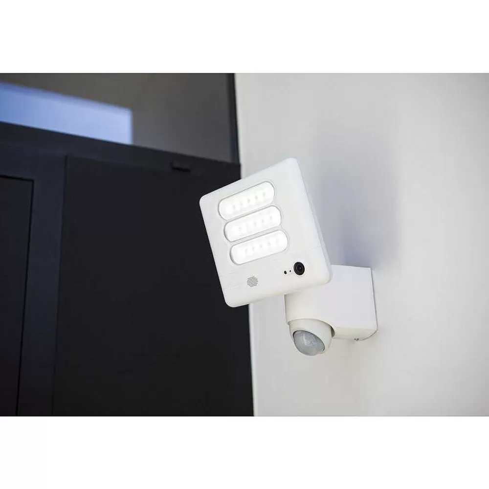 Luminaires Lutec Lampe Avec Camera Lutec Esa Led Blanc, 1 Lumiere, Detecteur De Mouvement
