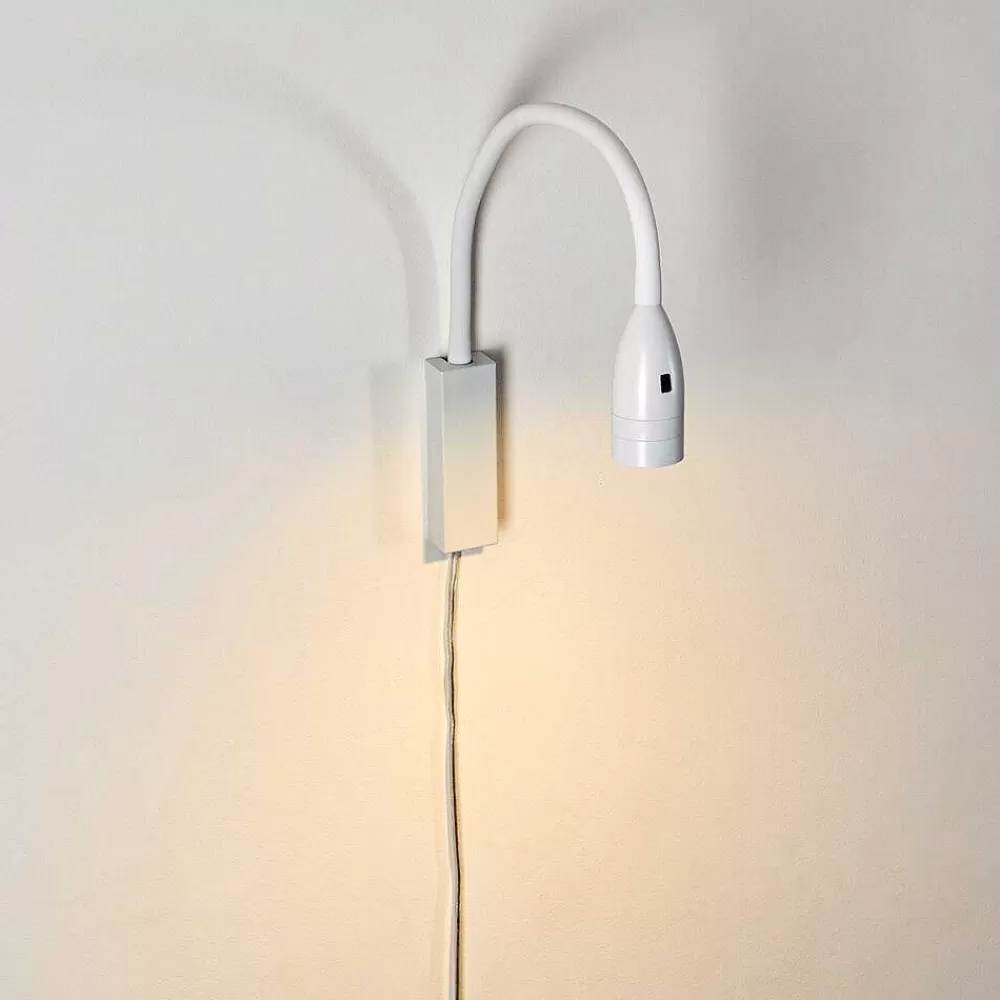 hofstein Lampe De Chevet Alsea Led Blanc, 1 Lumiere, Detecteur De Mouvement