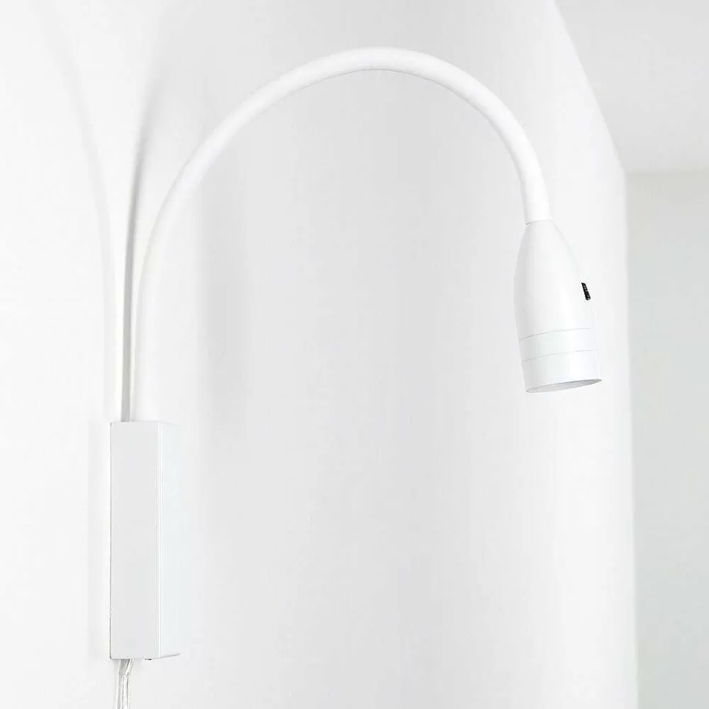 hofstein Lampe De Chevet Alsea Led Blanc, 1 Lumiere, Detecteur De Mouvement