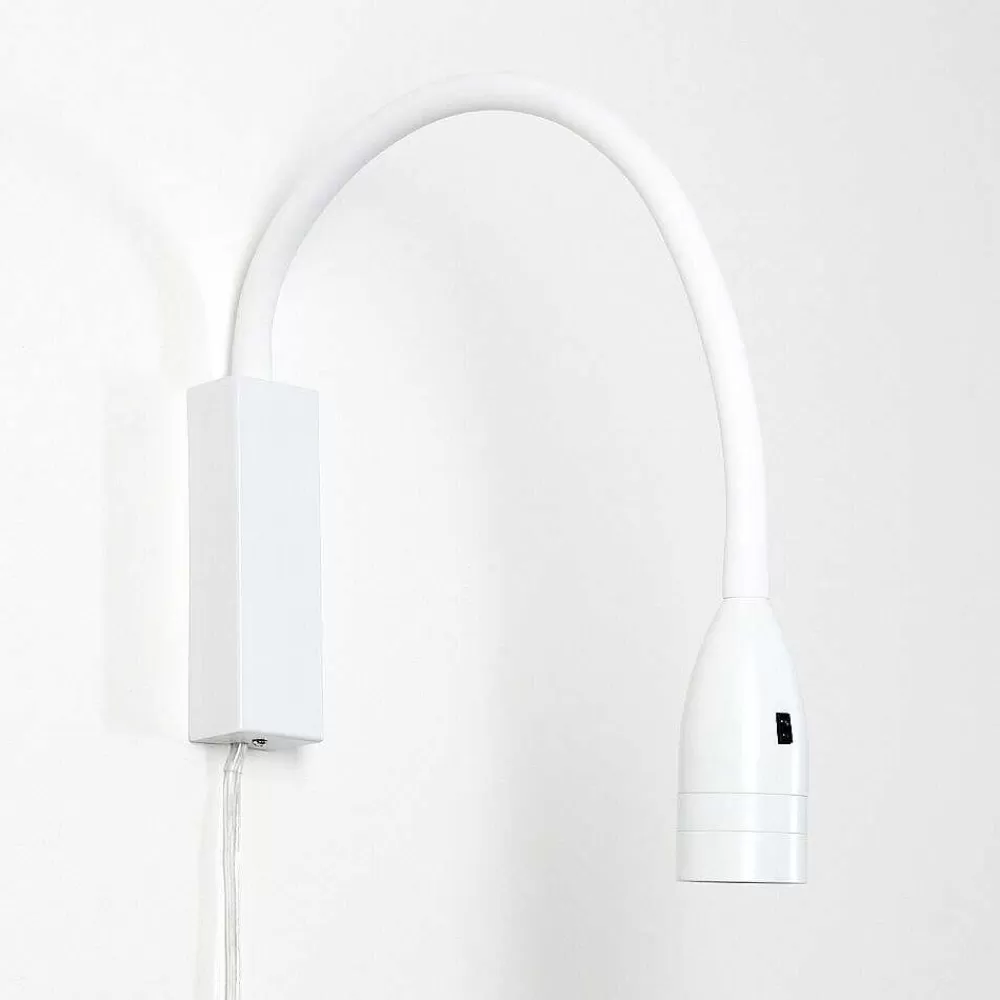 hofstein Lampe De Chevet Alsea Led Blanc, 1 Lumiere, Detecteur De Mouvement