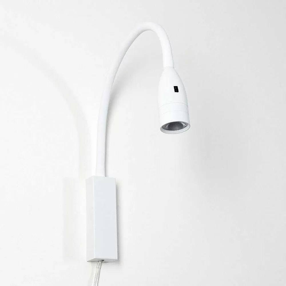 hofstein Lampe De Chevet Alsea Led Blanc, 1 Lumiere, Detecteur De Mouvement