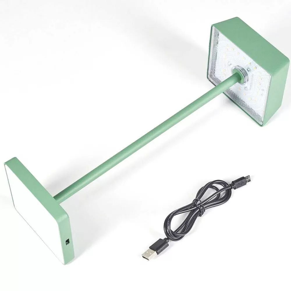 hofstein Lampe De Table Algeraz Led Vert, 1 Lumiere