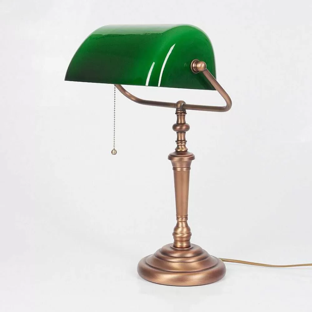 hofstein Lampe De Table Argyle Bronze, 1 Lumiere