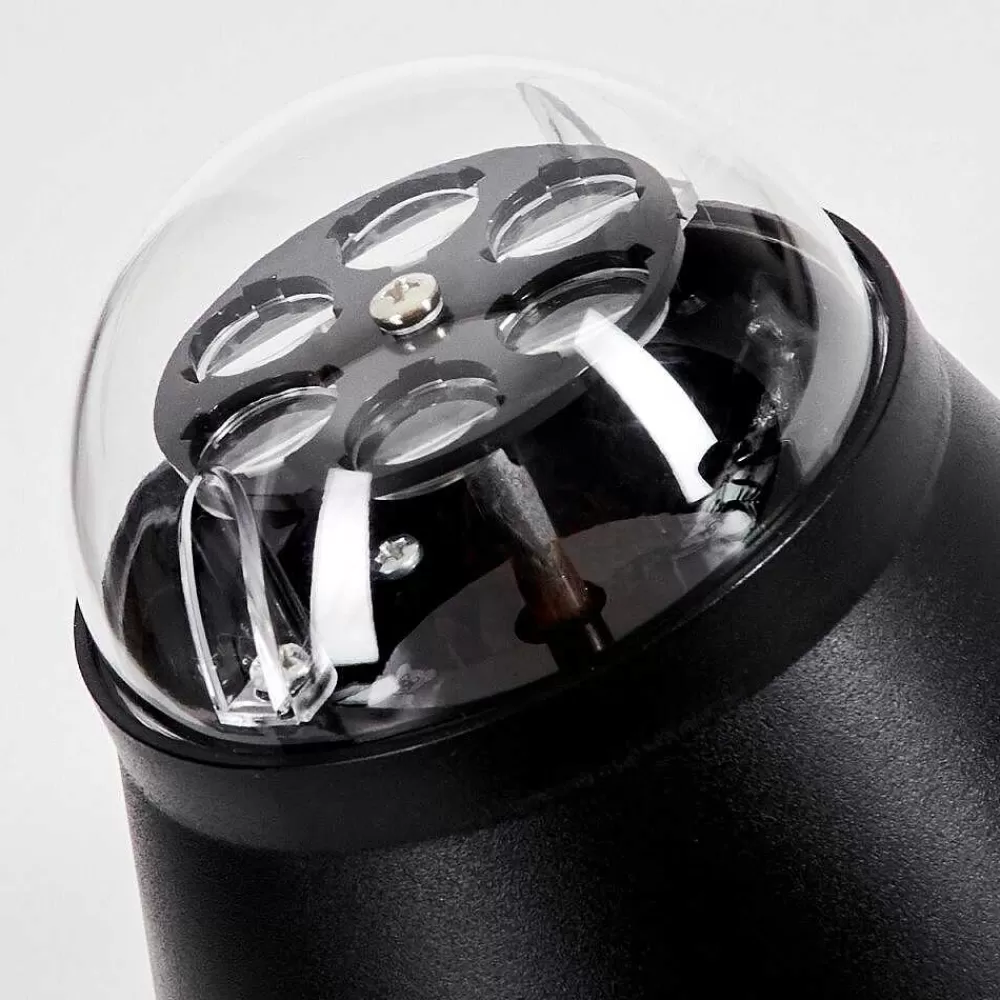 hofstein Lampe De Table Atabueira Led Noir, 1 Lumiere, Changeur De Couleurs