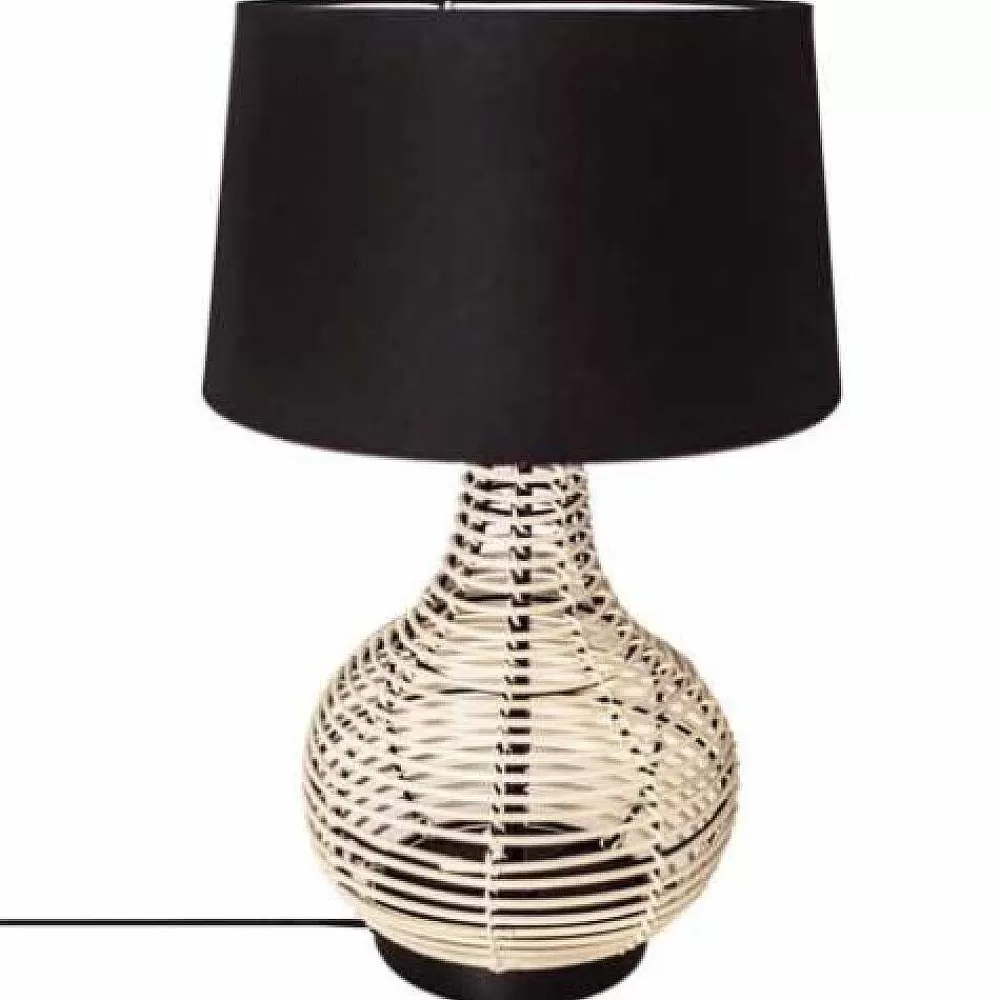 By Rydéns Lampe De Table By Rydens Granada Bois Clair, Noir, 1 Lumiere