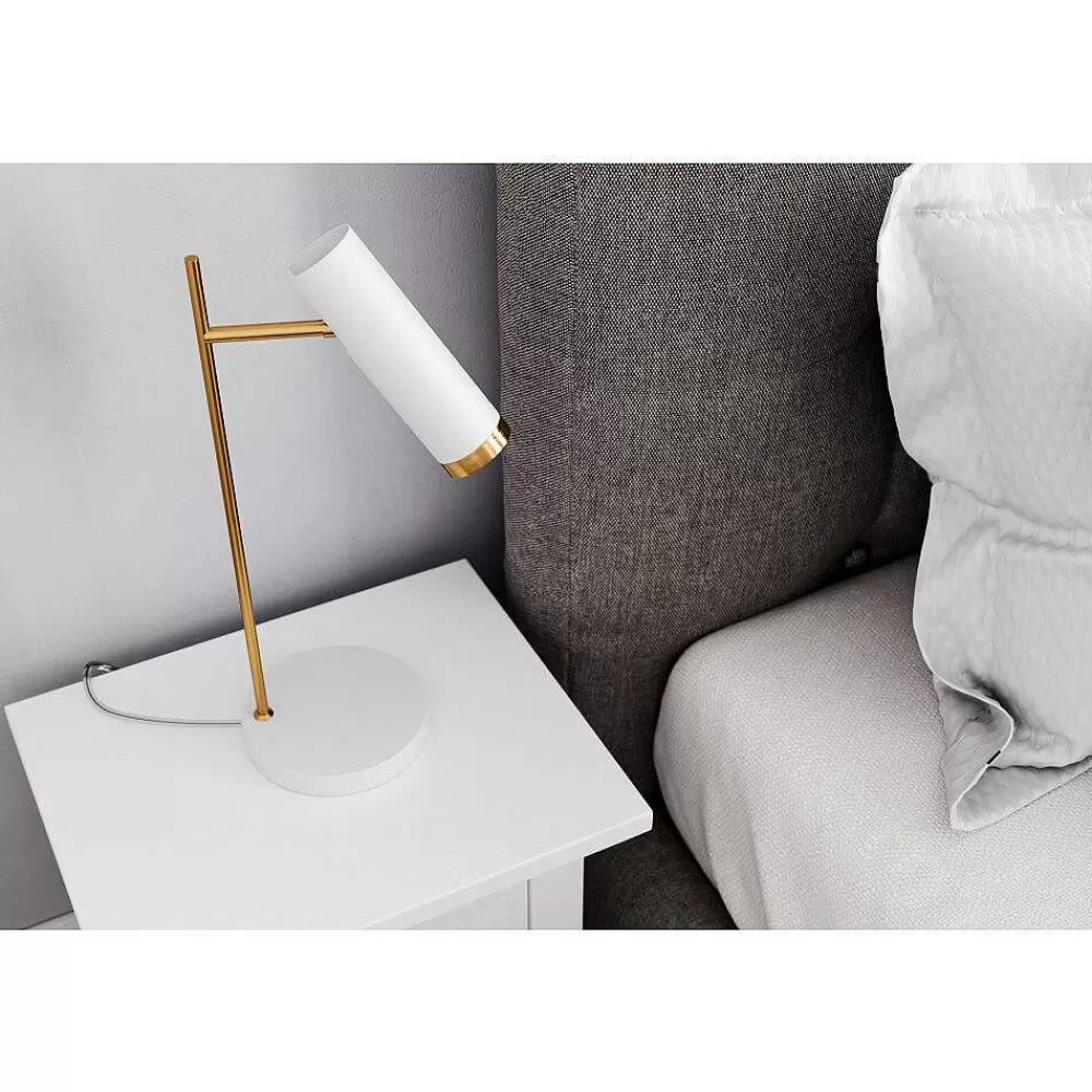 By Rydéns Lampe De Table By Rydens Pulse Or, Blanc, 1 Lumiere